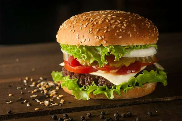 Assorted burgers on a table
